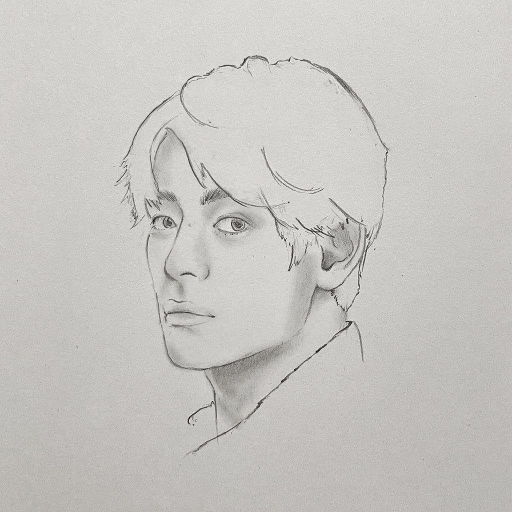 How To Draw V From BTS | Quick Sketching Time-lapse Tutorial